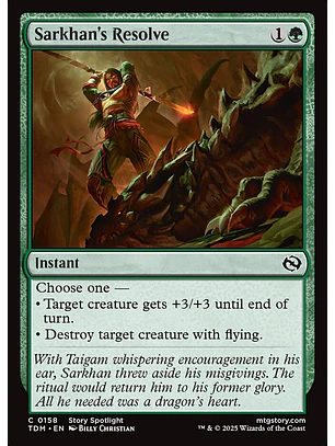 Sarkhan's Resolve | Inglés | NM | TDM