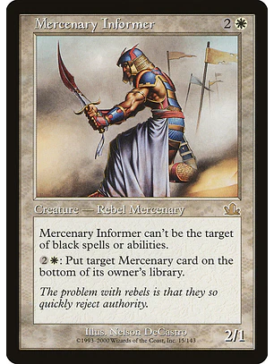 Mercenary Informer (Retro Frame) | Español | NM | PCY