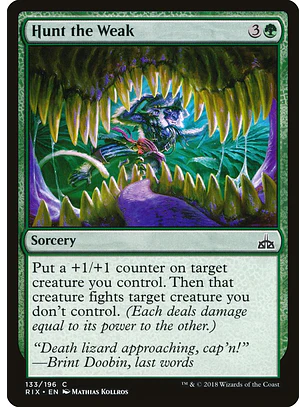 Hunt the Weak | Inglés | NM | RIX