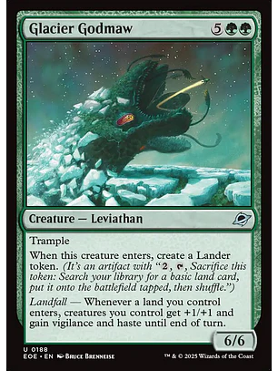 Glacier Godmaw (foil) | Inglés | NM | EOE