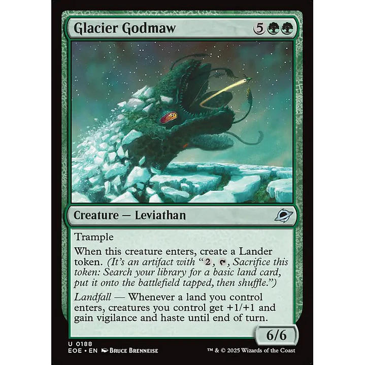 Glacier Godmaw (foil) | Inglés | NM | EOE 1
