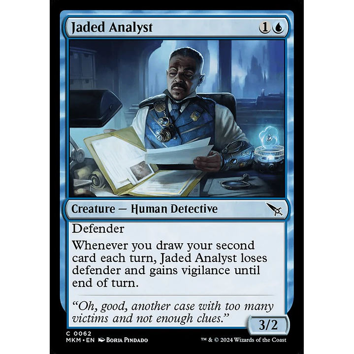 Jaded Analyst | Inglés | NM | MKM 1