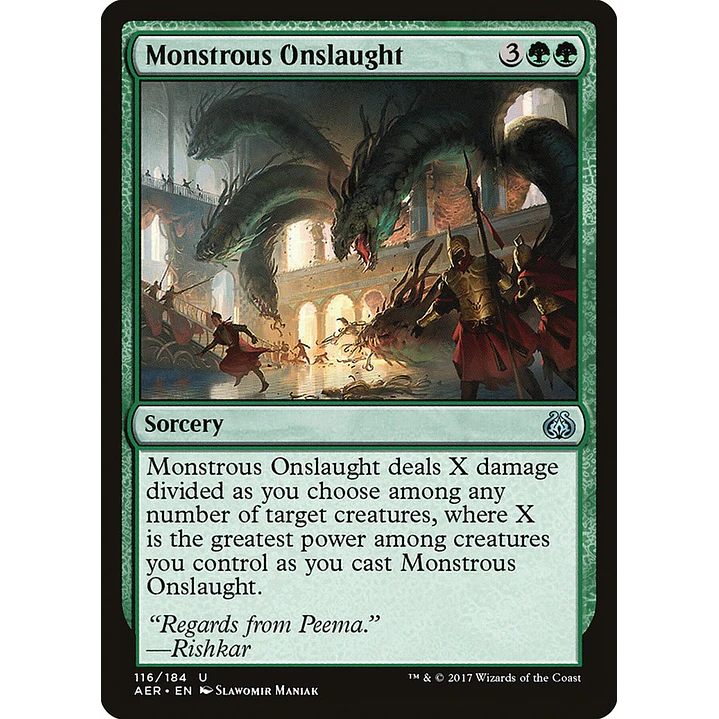 Monstrous Onslaught | Inglés | NM | AER 1