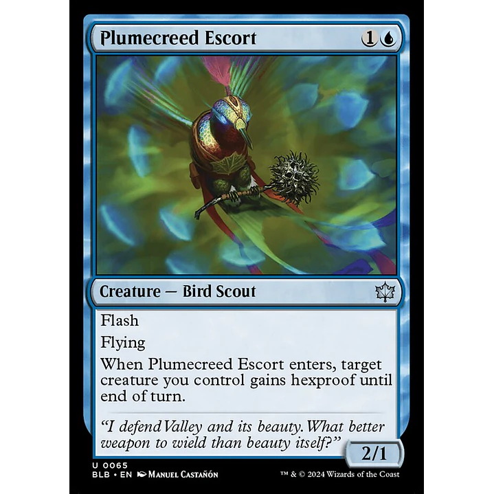 Plumecreed Escort | Inglés | NM | BLB 1
