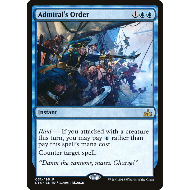 Admiral's Order | Inglés | NM | RIX 1