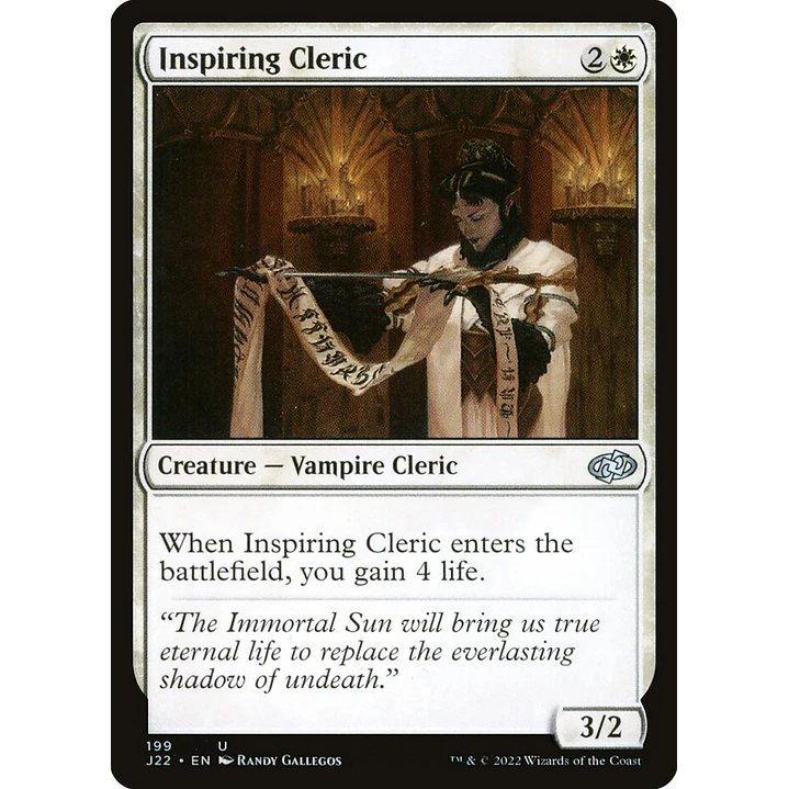 Inspiring Cleric | Inglés | NM | J22 1