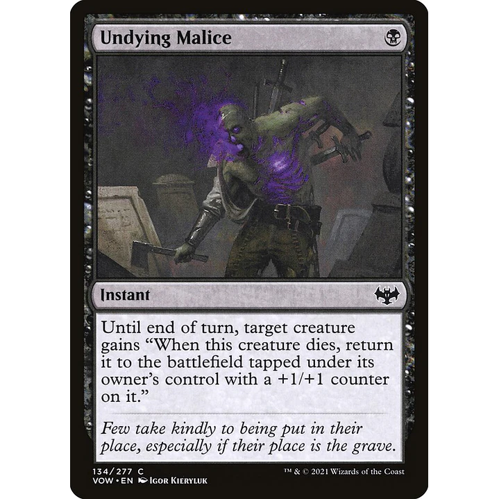 Undying Malice | Español | NM | VOW 1