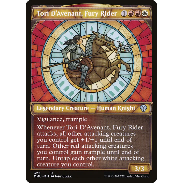 Tori D'Avenant, Fury Rider (Showcase) | Español | NM | DMU 1