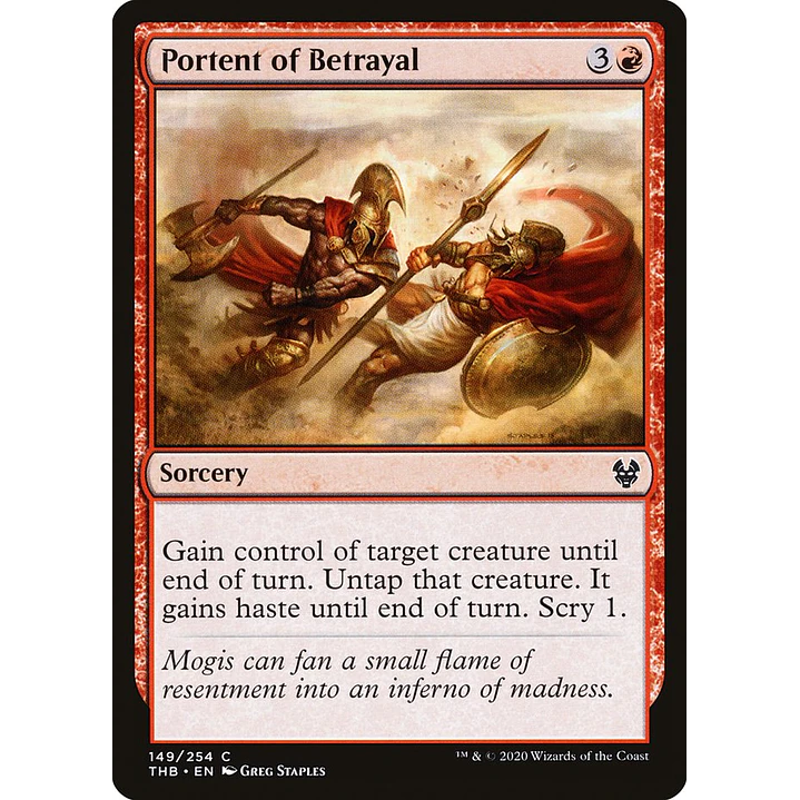 Portent of Betrayal | Español | NM | THB 1