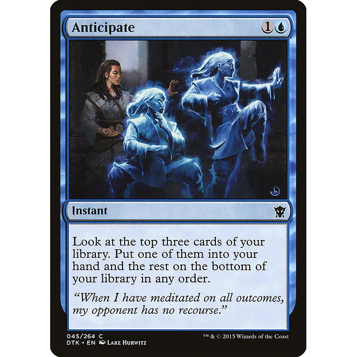 Anticipate | Español | NM | DTK 1