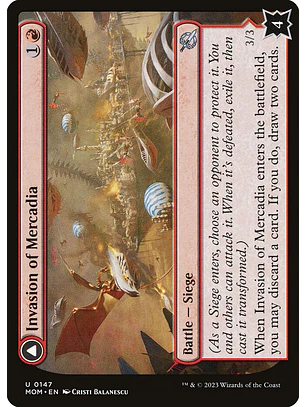 Invasion of Mercadia // Kyren Flamewright | Inglés | NM | MOM