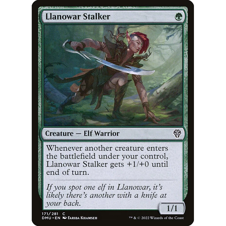 Llanowar Stalker | Inglés | NM | DMU 1