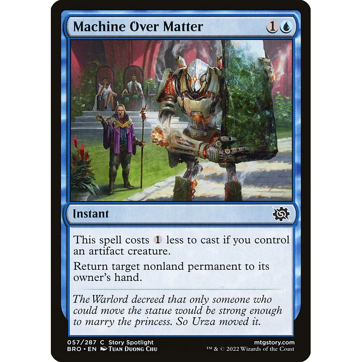 Machine Over Matter | Inglés | NM | BRO 1