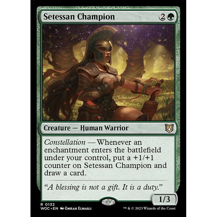 Setessan Champion | Inglés | NM | WOC 1