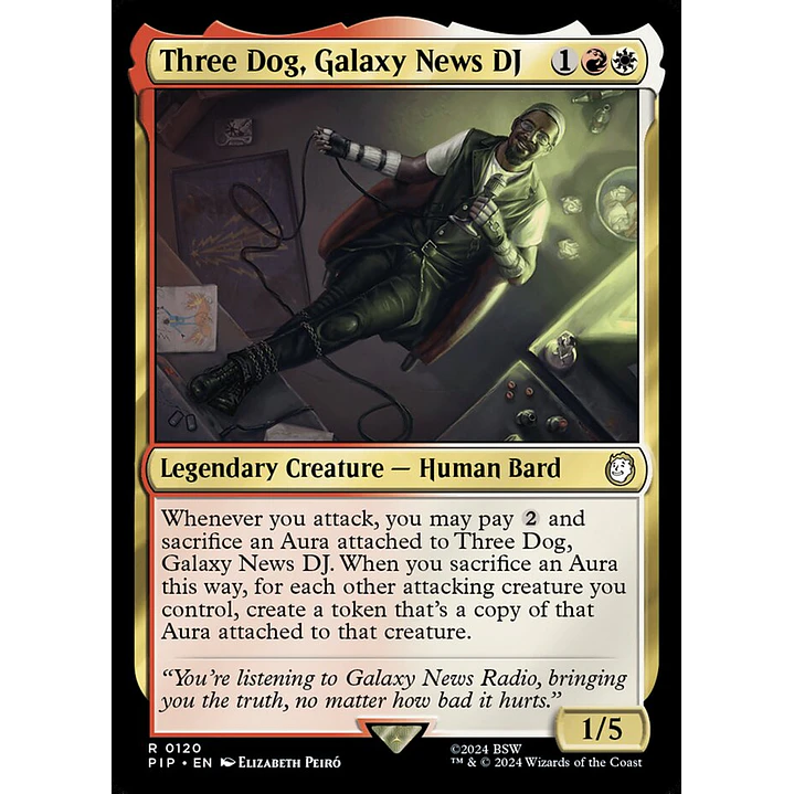 Three Dog, Galaxy News DJ | Inglés | NM | PIP 1