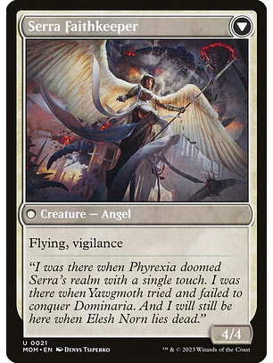 Invasion of Dominaria // Serra Faithkeeper | Español | NM | MOM