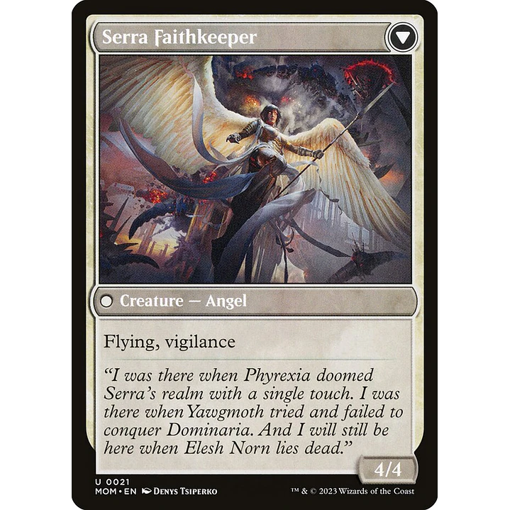 Invasion of Dominaria // Serra Faithkeeper | Inglés | NM | MOM 2