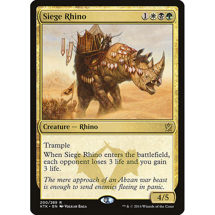 Siege Rhino | Inglés | NM | KTK 1