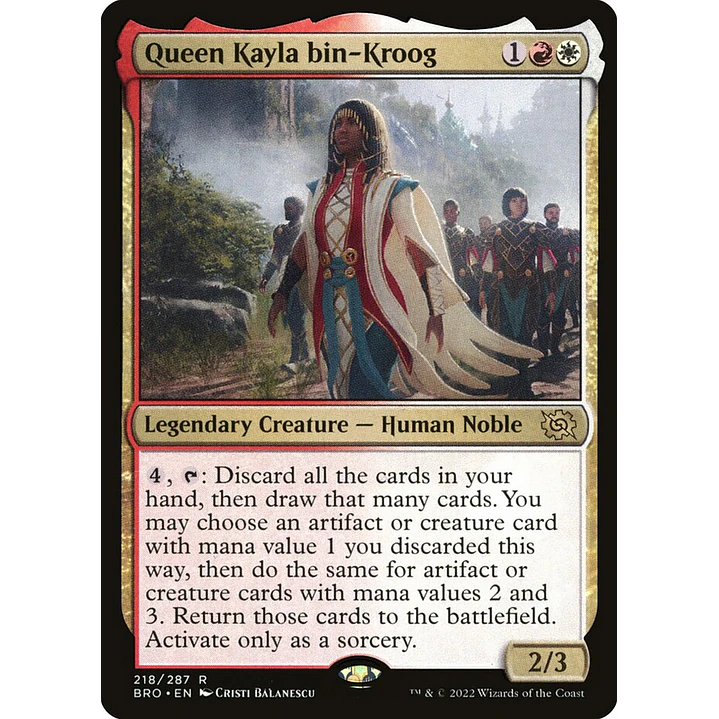 Queen Kayla bin-Kroog | Inglés | NM | BRO 1