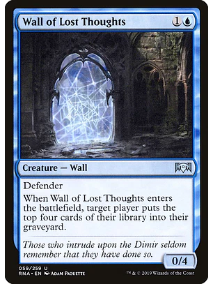 Wall of Lost Thoughts | Inglés | NM | RNA