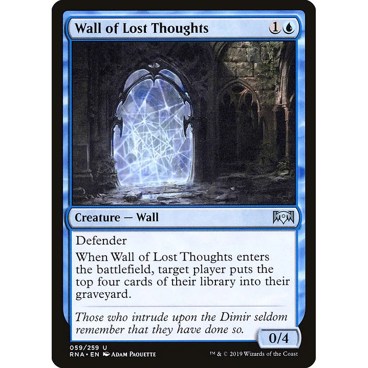 Wall of Lost Thoughts | Inglés | NM | RNA 1