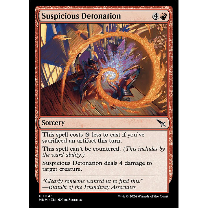 Suspicious Detonation | Español | NM | MKM 1