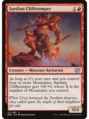 Sardian Cliffstomper | Español | NM | BRO