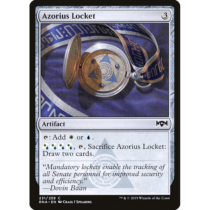 Azorius Locket | Inglés | NM | RNA 1