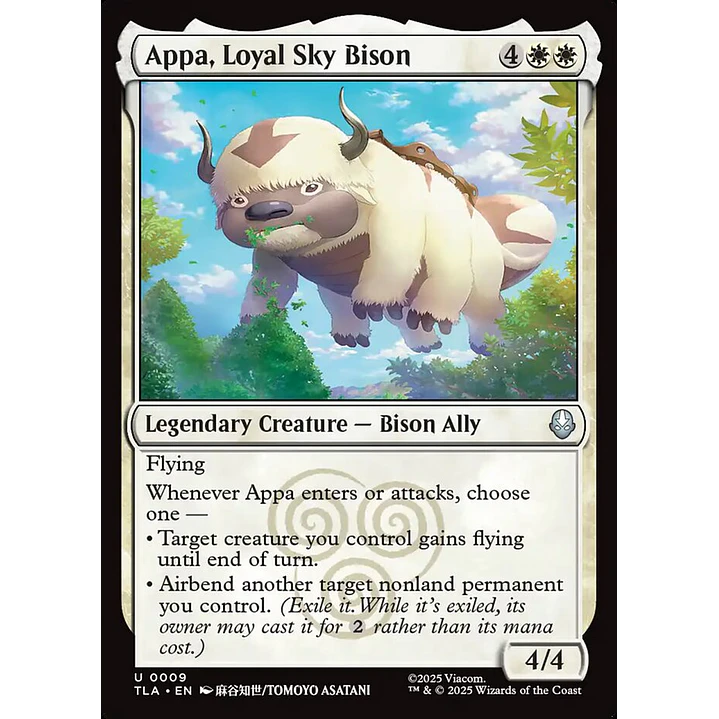 Appa, Loyal Sky Bison | Inglés | NM | TLA 1