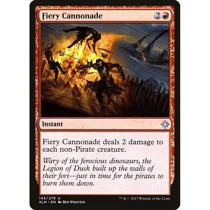 Fiery Cannonade | Español | NM | XLN 1