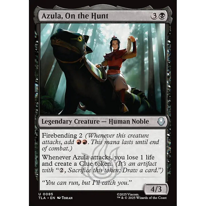Azula, On the Hunt | Inglés | NM | TLA 1
