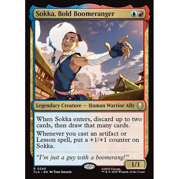 Sokka, Bold Boomeranger | Inglés | NM | TLA 1