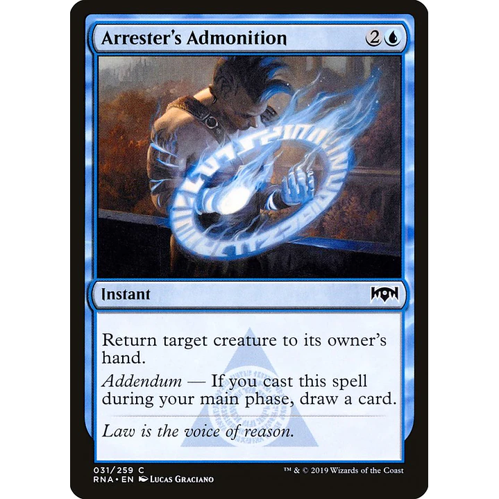 Arrester's Admonition | Inglés | NM | RNA 1