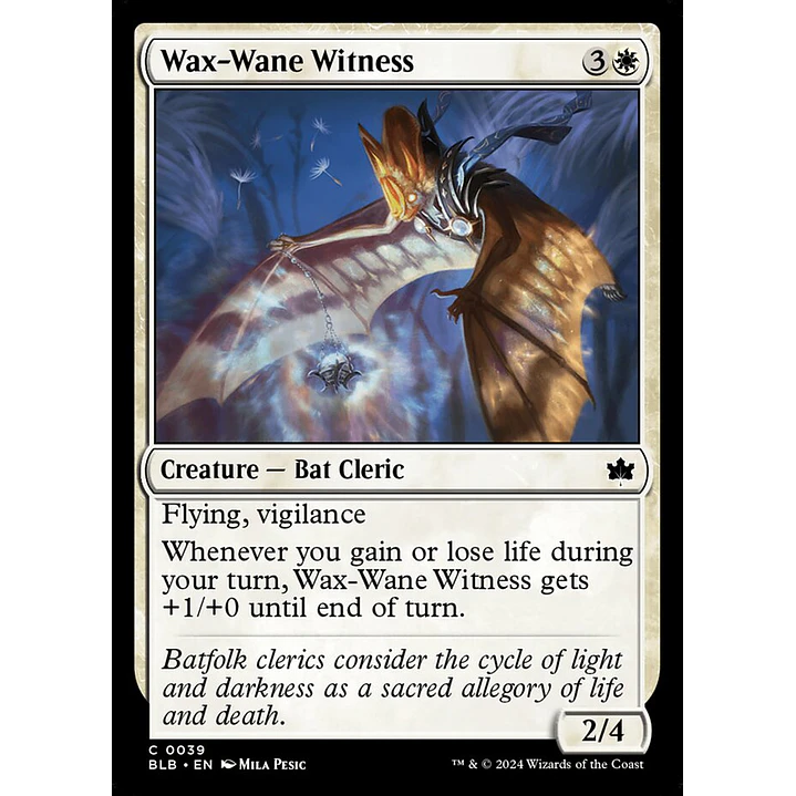 Wax-Wane Witness | Inglés | NM | BLB 1