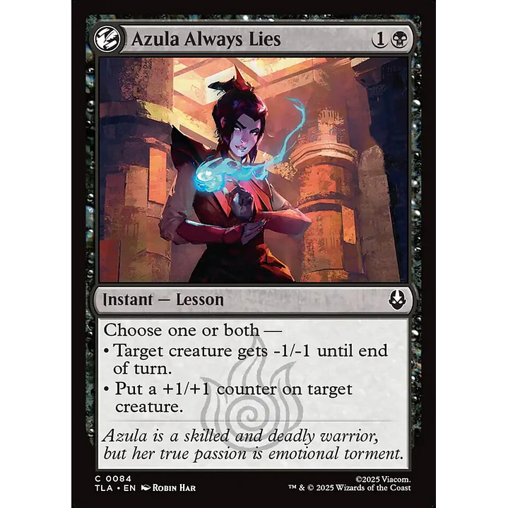 Azula Always Lies | Inglés | NM | TLA 1