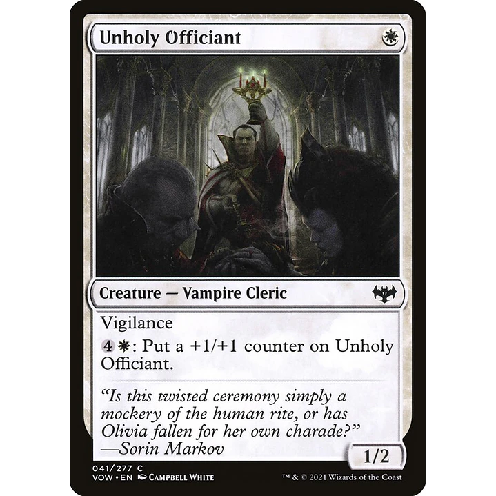 Unholy Officiant | Inglés | NM | VOW 1