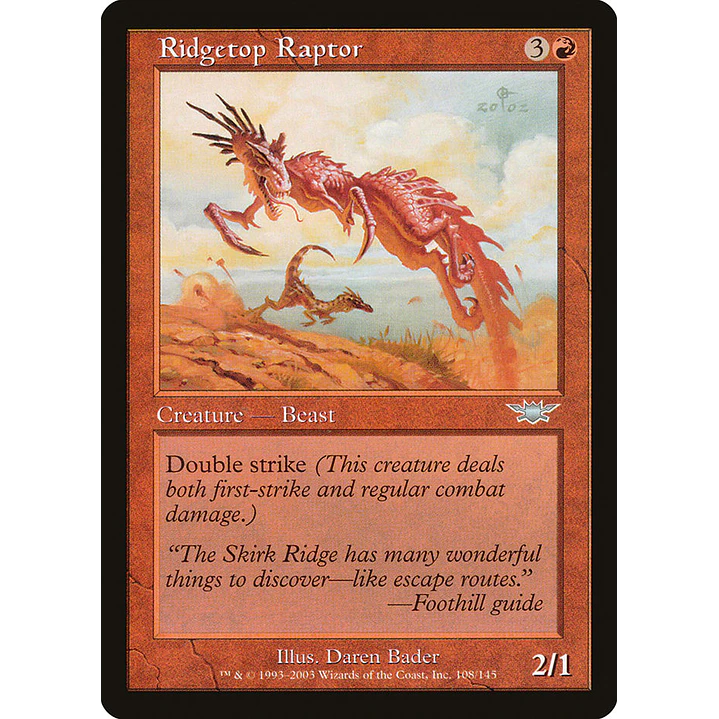 Ridgetop Raptor (Retro Frame) | Español | NM | LGN 1