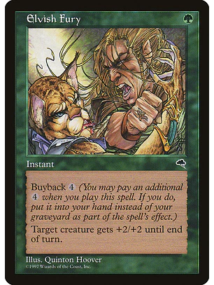 Elvish Fury (Retro Frame) | Español | NM | TMP