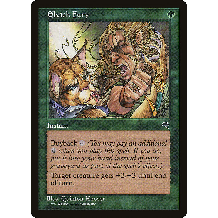 Elvish Fury (Retro Frame) | Español | NM | TMP 1