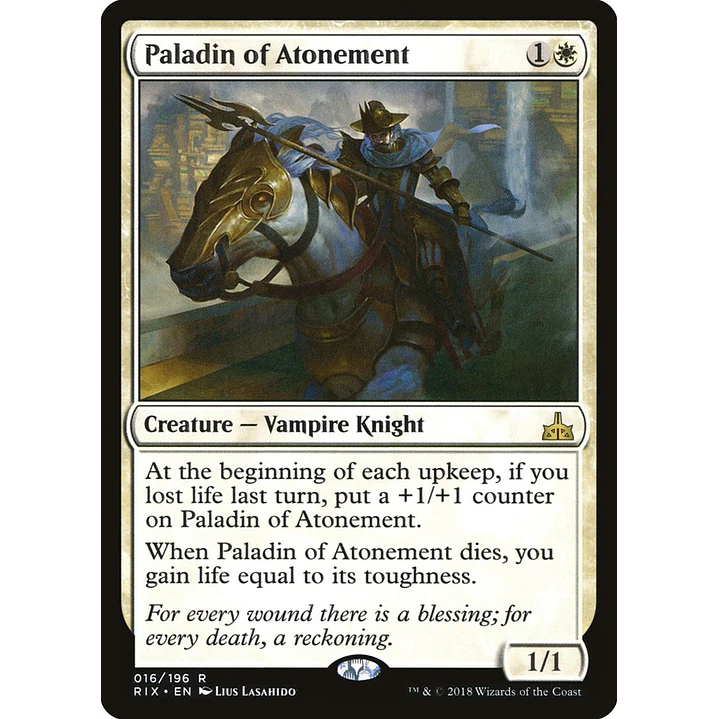 Paladin of Atonement | Inglés | NM | RIX 1
