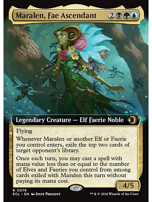 Maralen, Fae Ascendant (Extended Art) | Inglés | NM | ECL