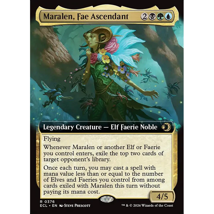 Maralen, Fae Ascendant (Extended Art) | Inglés | NM | ECL 1