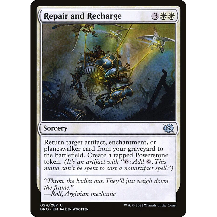 Repair and Recharge | Inglés | NM | BRO 1