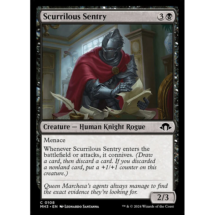 Scurrilous Sentry | Español | NM | MH3 1