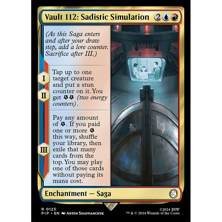 Vault 112: Sadistic Simulation | Inglés | NM | PIP 1