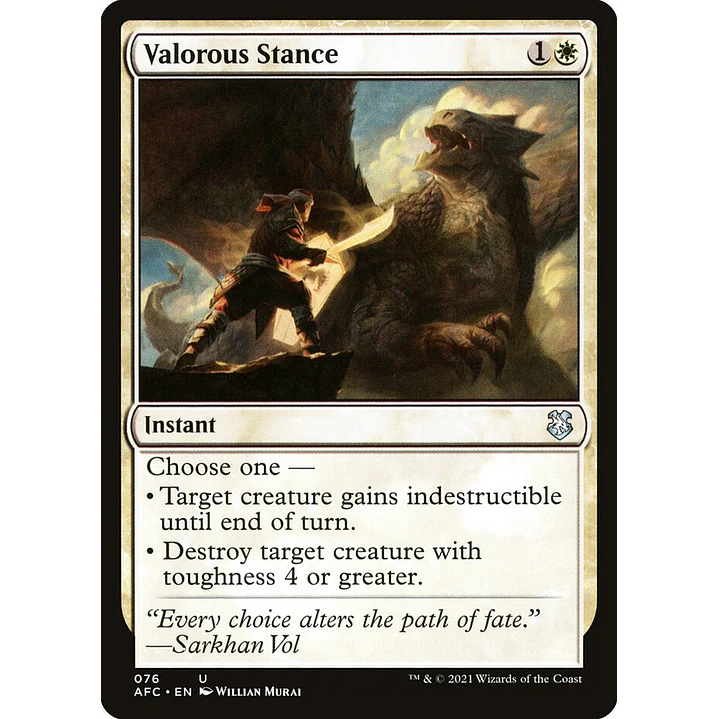 Valorous Stance | Inglés | NM | AFC 1