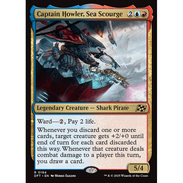 Captain Howler, Sea Scourge | Inglés | NM | DFT 1