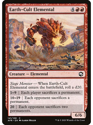 Earth-Cult Elemental | Español | NM | AFR
