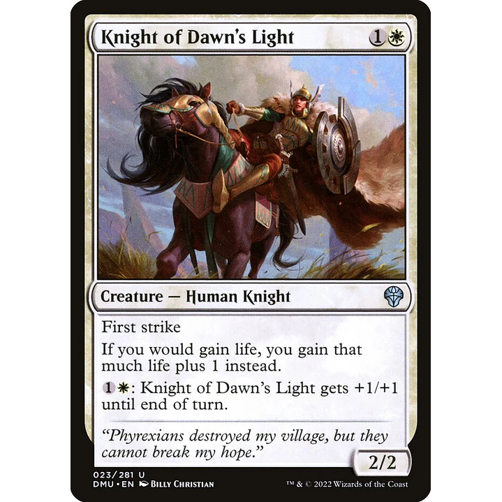 Knight of Dawn's Light | Inglés | NM | DMU 1