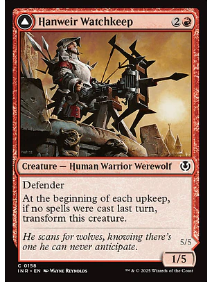 Hanweir Watchkeep // Bane of Hanweir | Español | NM | INR